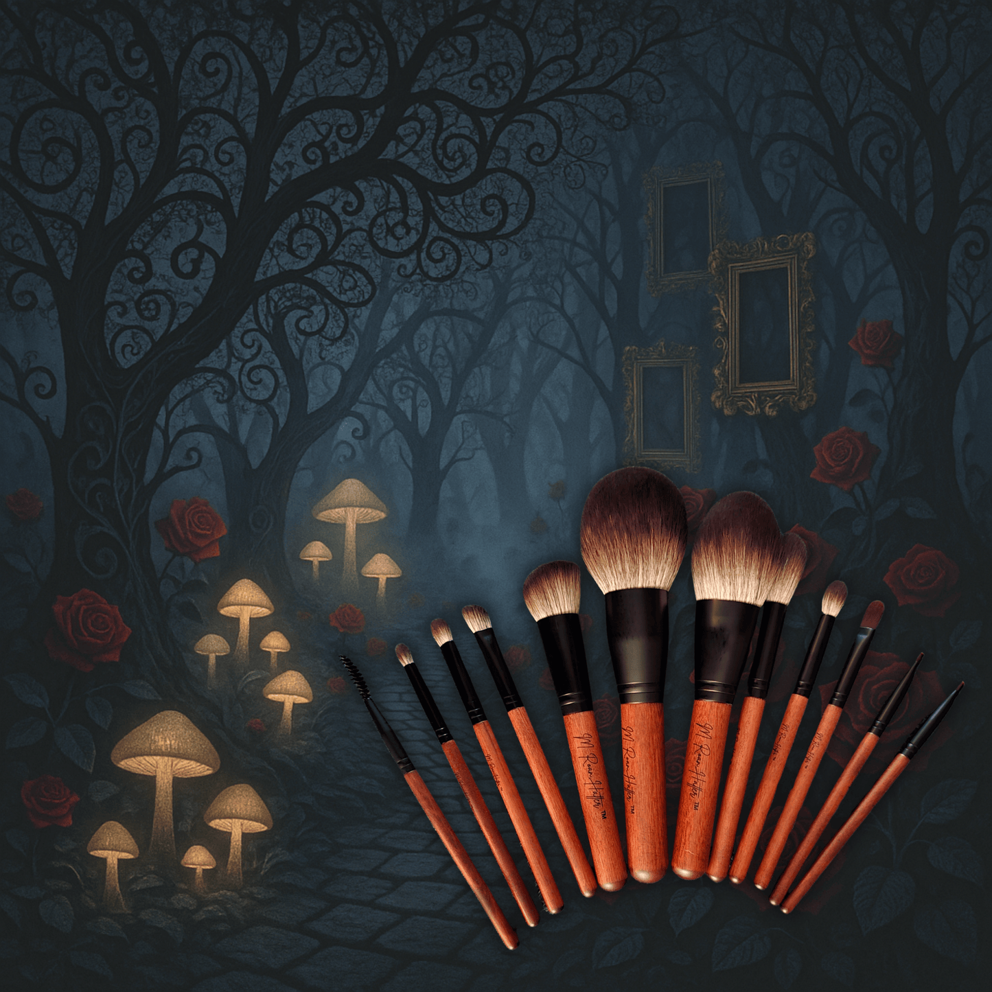 Wonderland Forest Brush Set — Professional 12-Piece Makeup Brushes