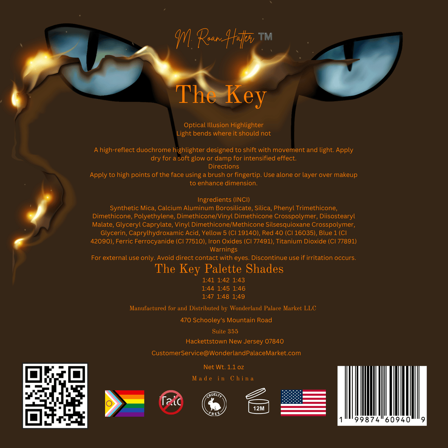 The Key Palette | 9 Optical Illusion Highlighters | M. Roan. Hatter