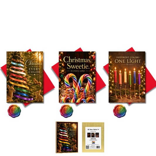 The Christmas Pride Holiday Cards – Festive Decor Collection (6 Cards, 3 Designs)