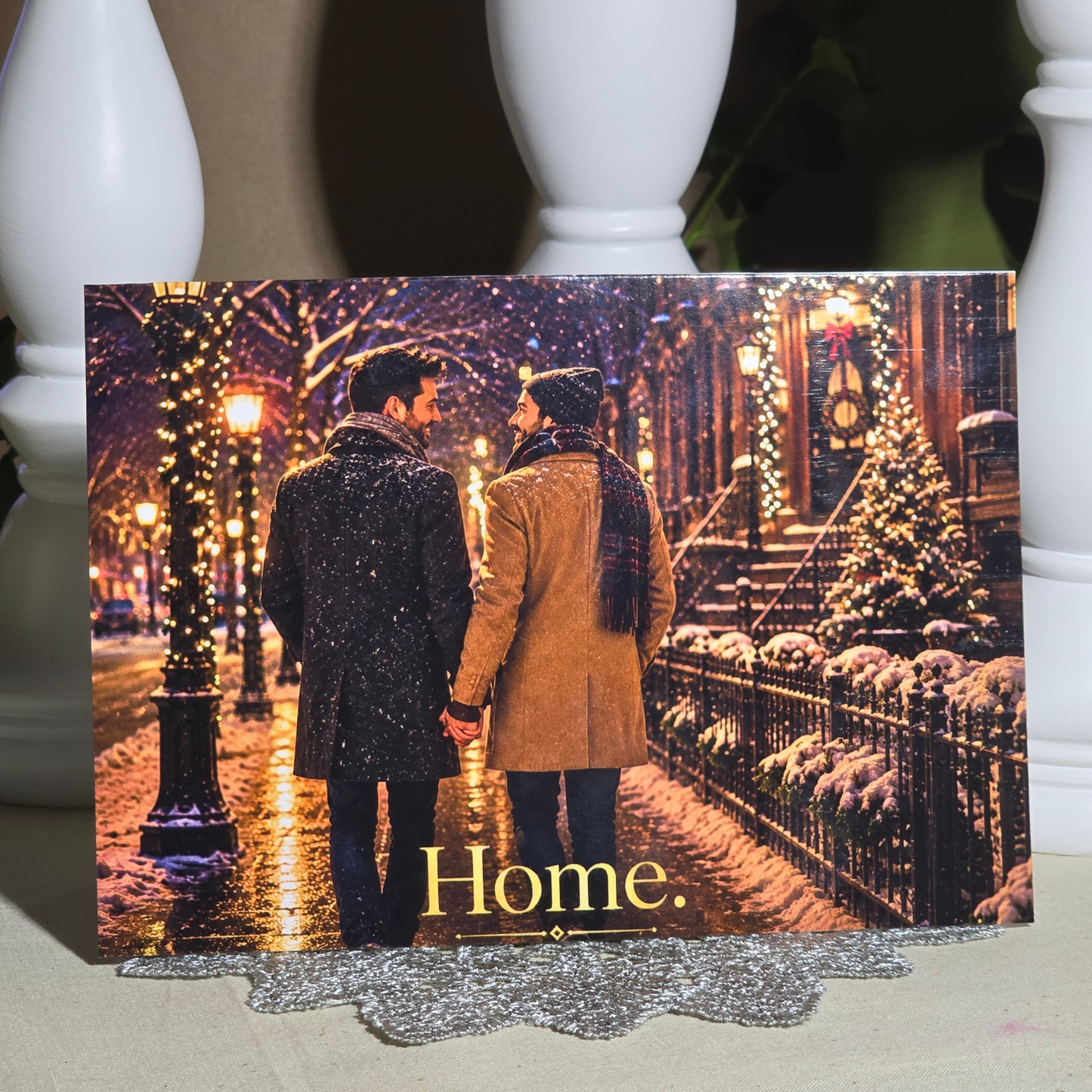 The Couples Pride Holiday Cards – LGBTQ+ Couples Christmas Set (8 Cards, 4 Designs)