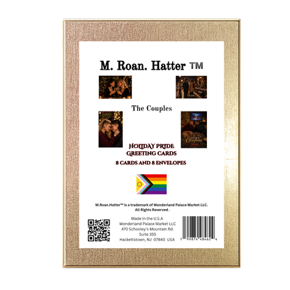 The Couples Pride Holiday Cards – LGBTQ+ Couples Christmas Set (8 Cards, 4 Designs)